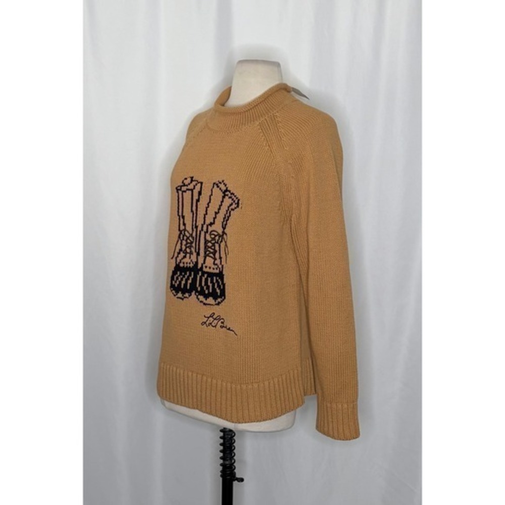 NWT!! FREE PEOPLE x L.L. BEAN Cotton Rollneck Sweater Hiking Boots Large - Picture 6 of 14